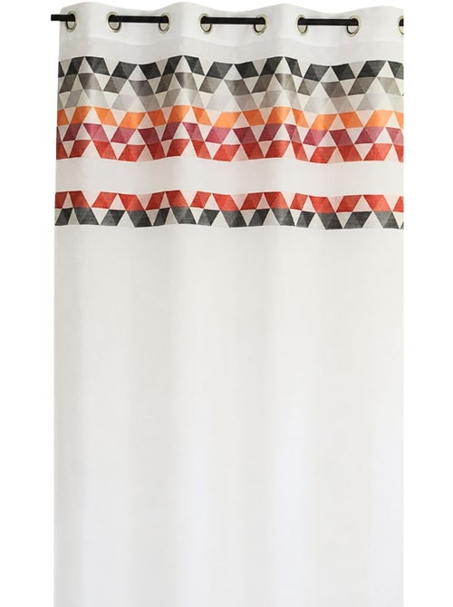 Voilage à parement haut motif de triangles - Kiabi