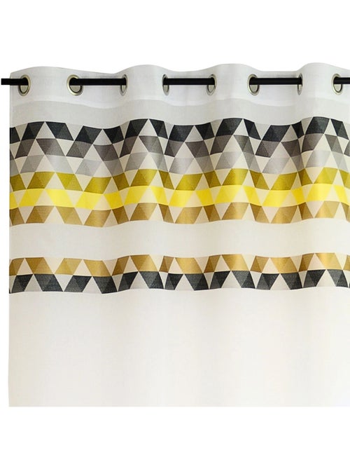 Voilage à parement haut motif de triangles - Kiabi