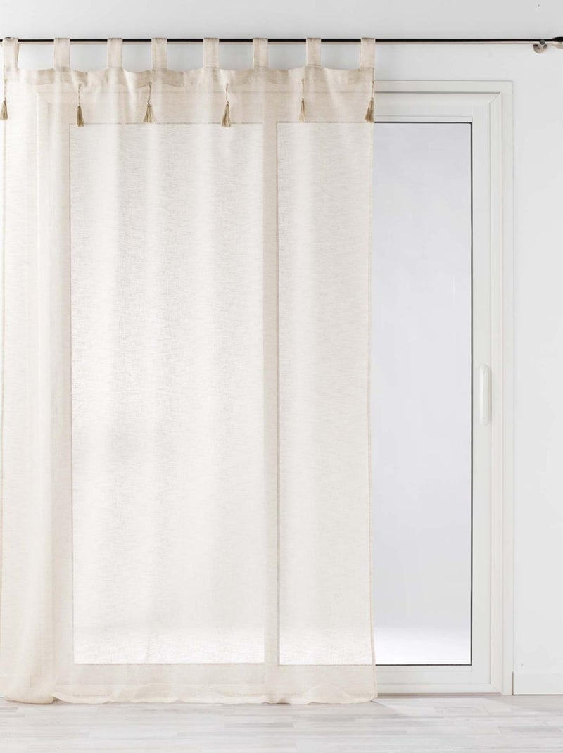 Voilage à passant DALILA - Douceur D'intérieur Beige - Kiabi
