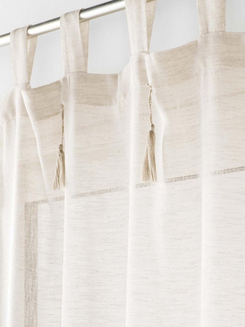 Voilage à passant DALILA - Douceur D'intérieur Beige - Kiabi