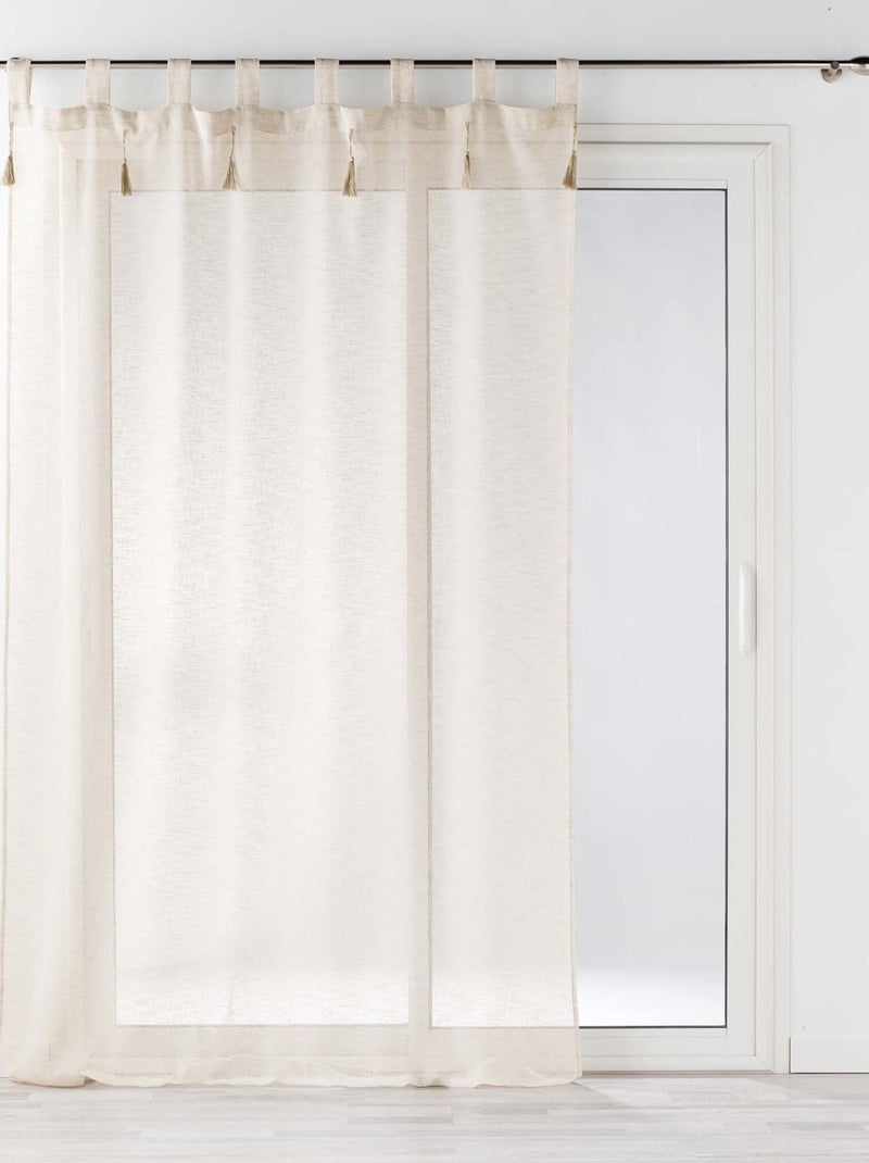 Voilage à passant DALILA - Douceur D'intérieur Beige - Kiabi