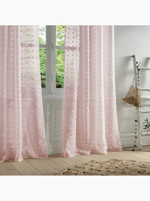 Voilage à pompons lily - Kiabi