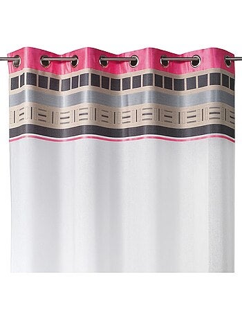 Voilage avec parement haut design