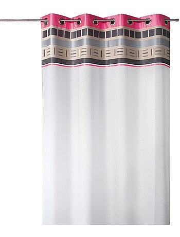 Voilage avec parement haut design