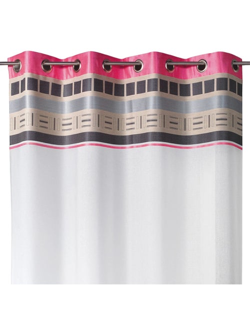 Voilage avec parement haut design - Kiabi