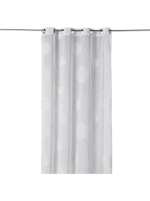 Voilage brodé à motifs de gros ronds en fils lurex - Kiabi