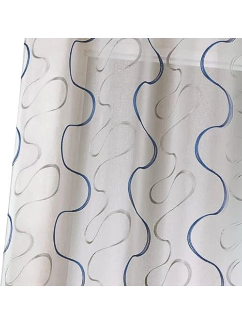 Voilage brodé à motifs ondulés - Kiabi