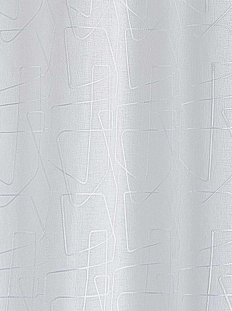 Voilage brodé au style graphique Blanc - Kiabi