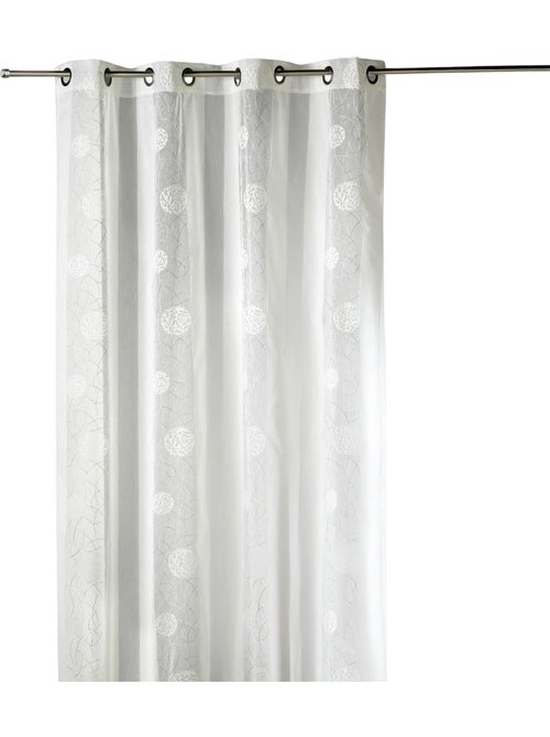 Voilage brodé en organza à motifs ronds - Kiabi