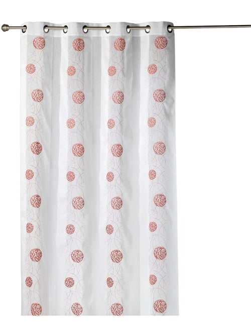 Voilage brodé en organza à motifs ronds - Kiabi