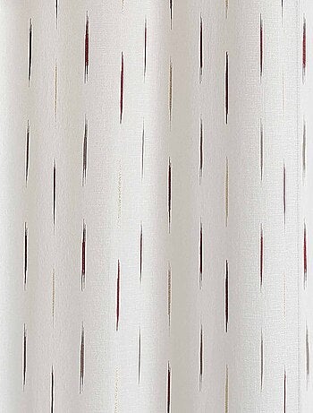 Voilage en étamine à jacquard rayé