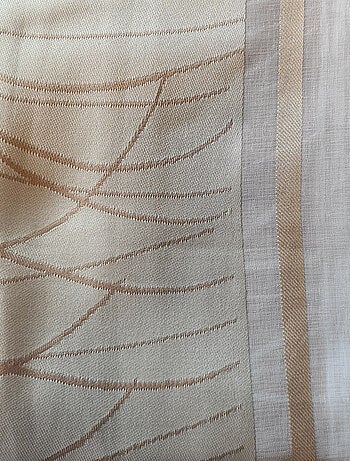 Voilage en organza à rayures verticales à motif