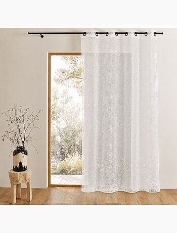 Voilage en organza dévoré et brodé