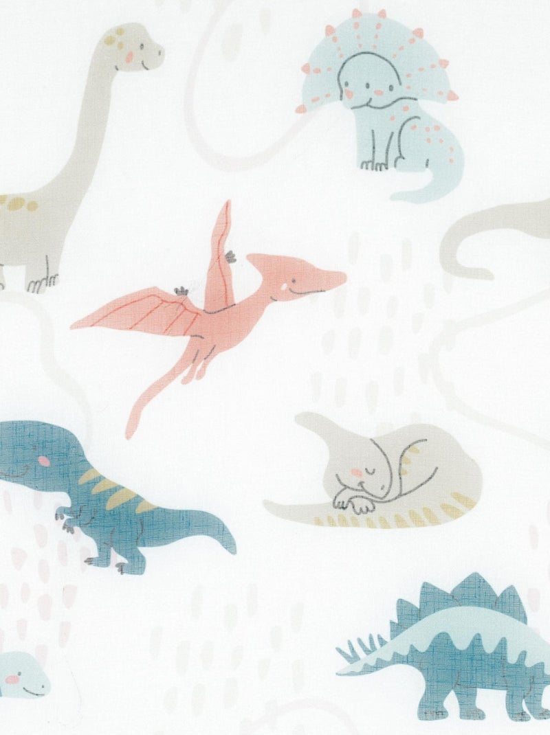 Voilage enfant dinosaure Blanc - Kiabi