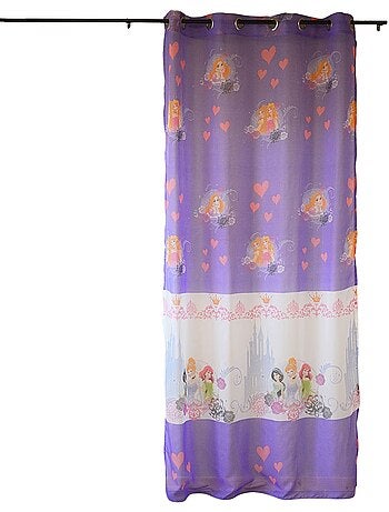 Voilage imprimé à motifs de princesses
