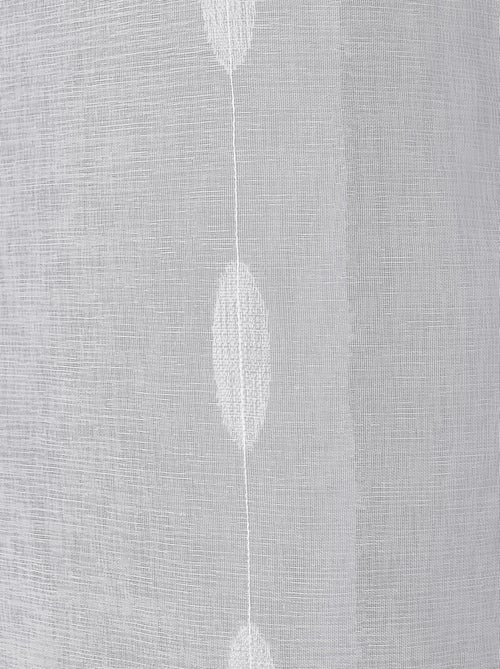 Voilage jacquard à pois ovales à oeillets - Kiabi Voilage jacquard à pois ovales à oeillets - Kiabi