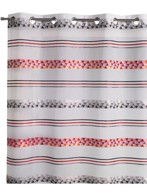 Voilage jacquard à rayures géométriques - Kiabi