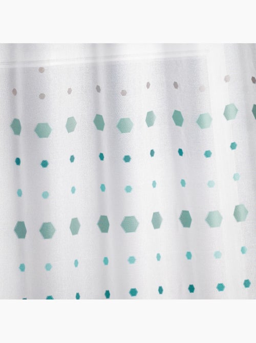 Voilage jacquard imprimés hexagonaux - Kiabi