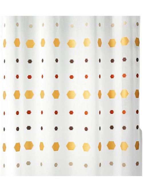 Voilage jacquard imprimés hexagonaux - Kiabi