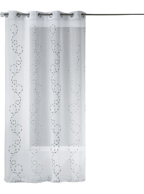 Voilage léger brodé à motifs décoratifs - Kiabi