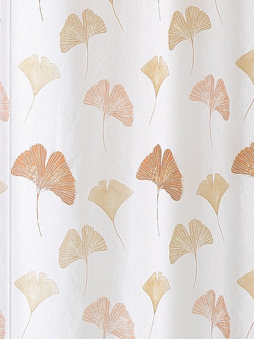 Voilage léger imprimé motif ginkgo - Kiabi