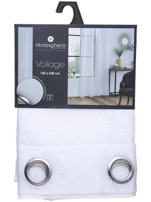 Voilage motif feuilles devo - Kiabi
