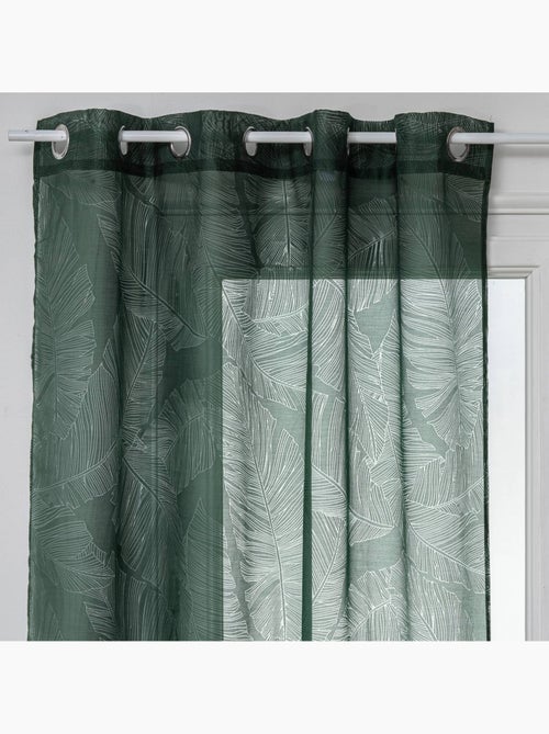 Voilage motif feuilles devo - Kiabi