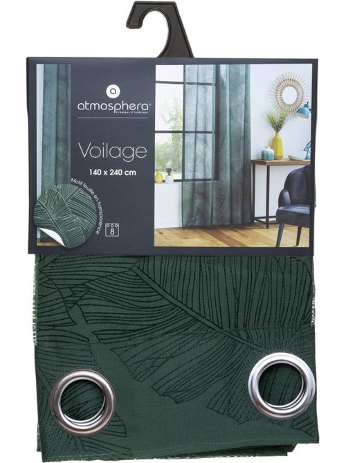 Voilage motif feuilles devo - Kiabi