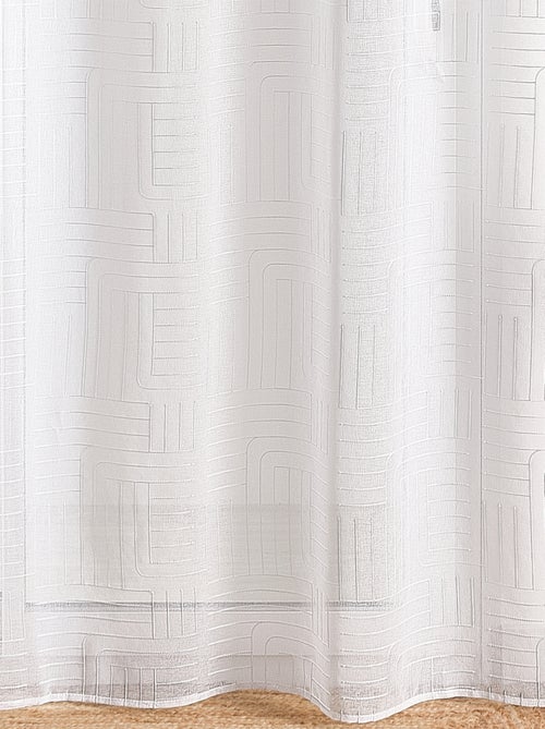 Voilage motif géométrique brodé - Kiabi