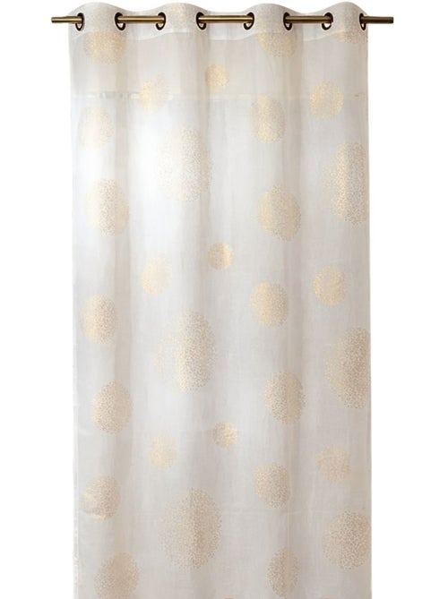 Voilage motif rond impression magnétique - Kiabi