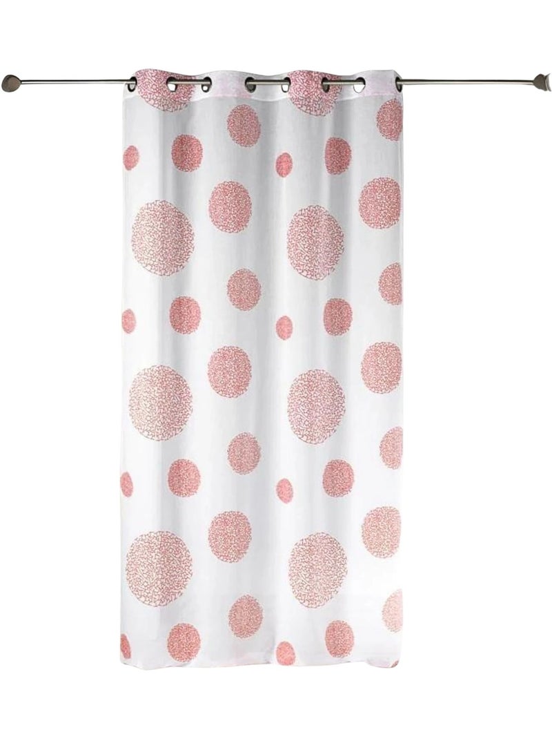 Voilage motif rond impression magnétique Rouge - Kiabi