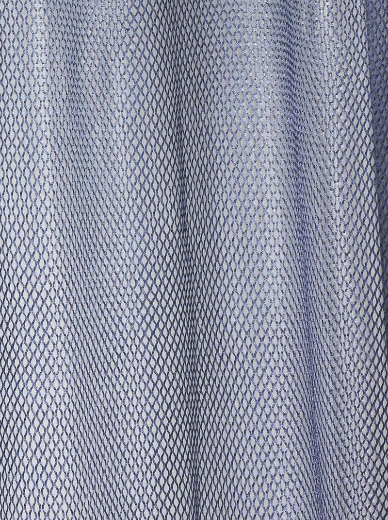 Voilage organza  - Effet résille Bleu - Kiabi