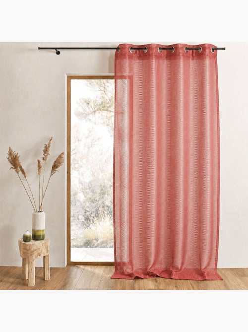 Voilage organza  - Effet résille - Kiabi