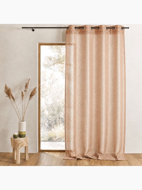 Voilage organza  - Effet résille - Kiabi