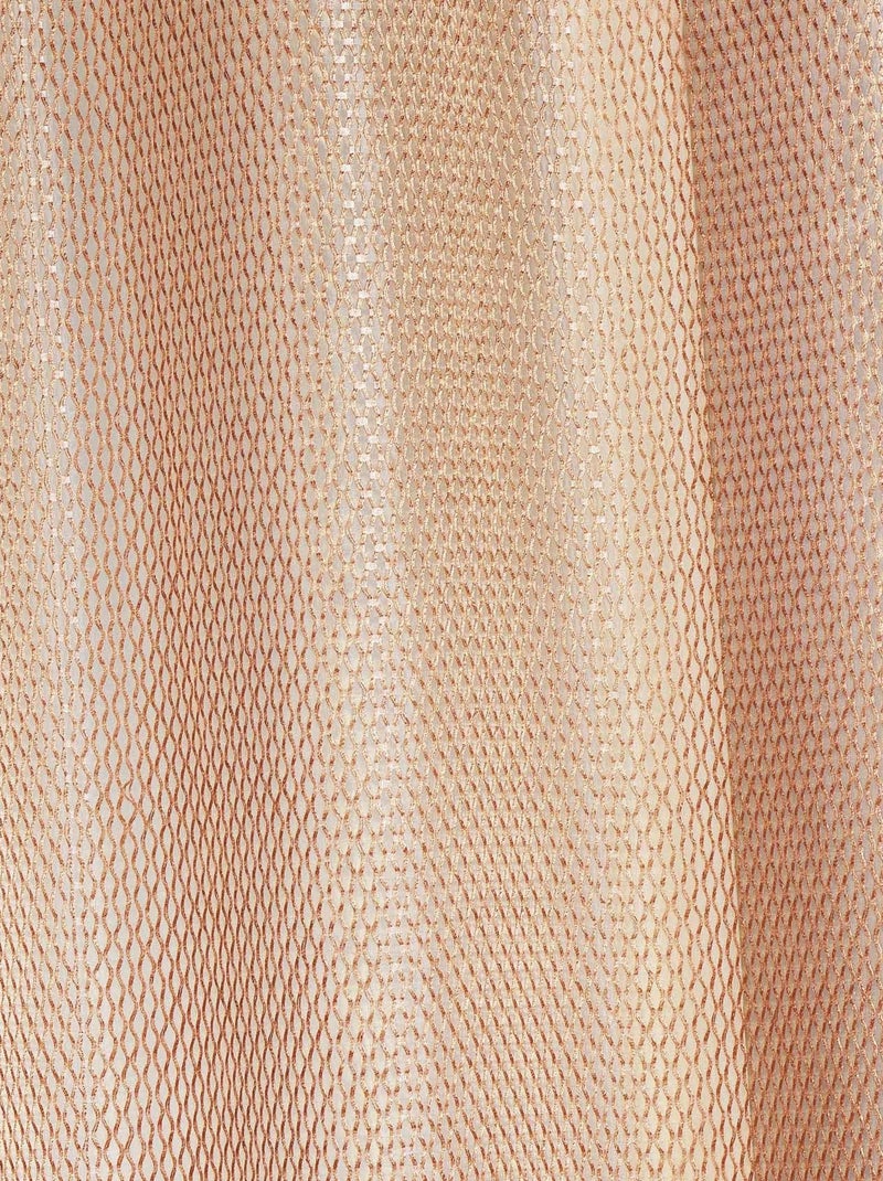 Voilage organza  - Effet résille Terracotta - Kiabi