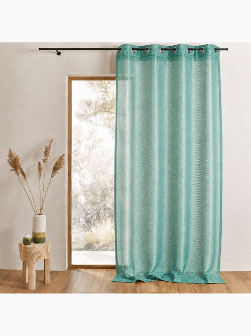 Voilage organza  - effet résille - Kiabi