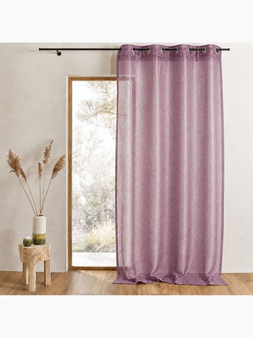 Voilage organza  - Effet résille - Kiabi