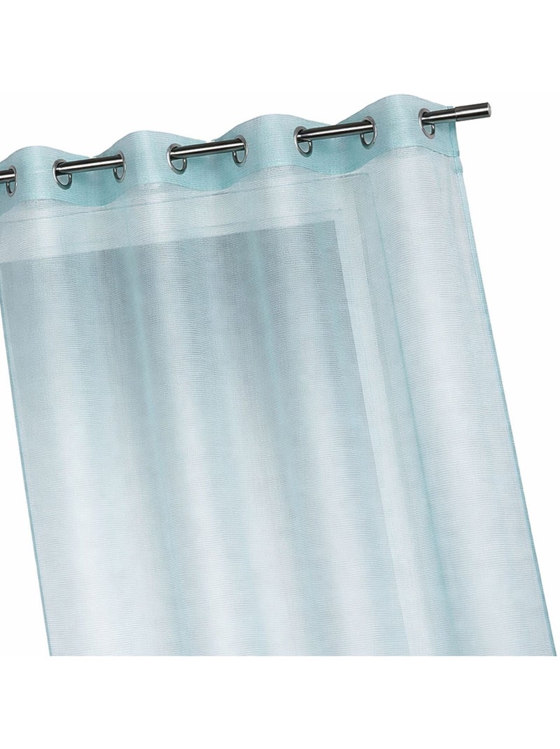 Voilage organza à fines rayures horizontales Bleu turquoise - Kiabi