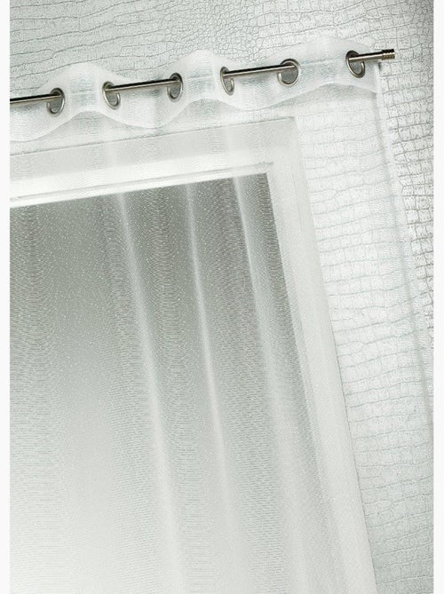 Voilage organza à fines rayures horizontales - Kiabi