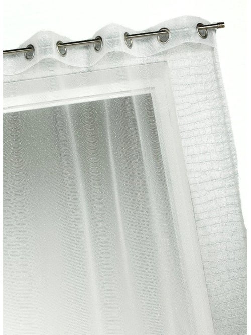 Voilage organza à fines rayures horizontales - Kiabi