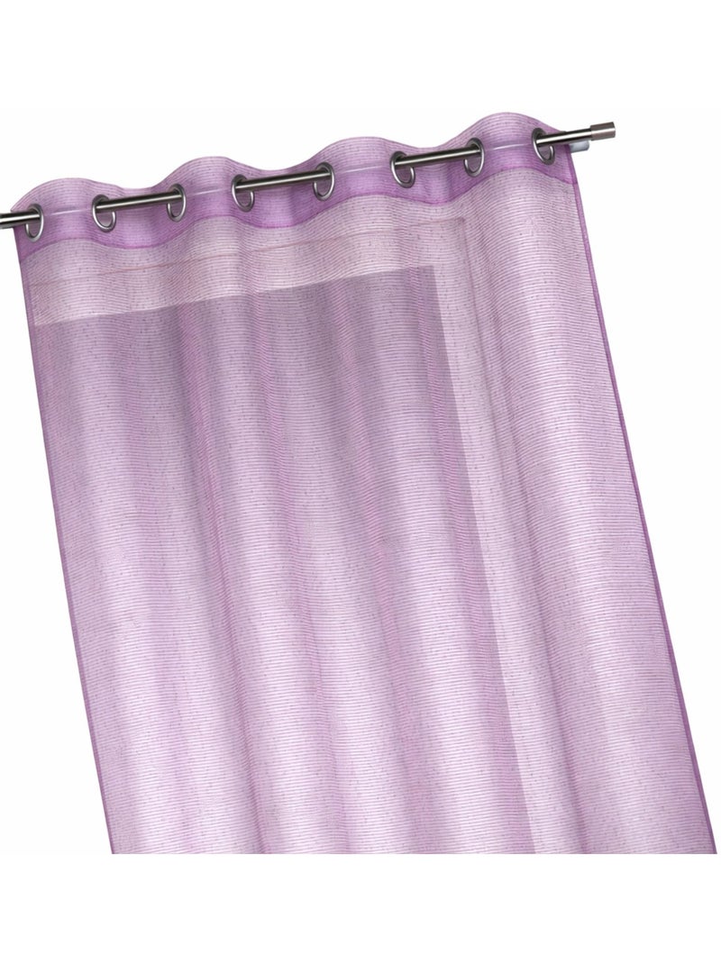 Voilage organza à fines rayures horizontales Parme - Kiabi