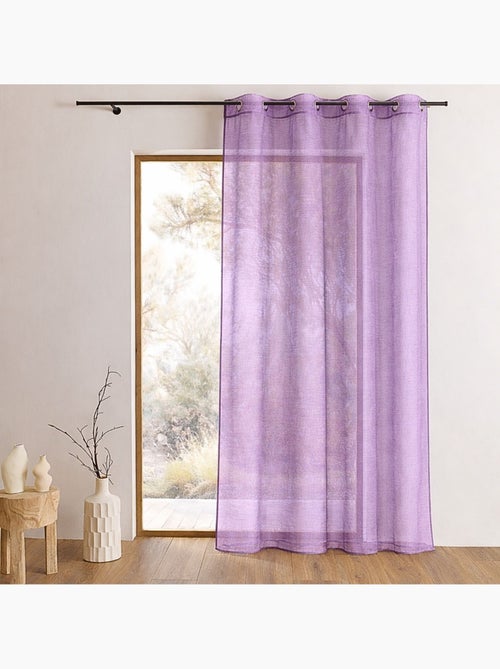 Voilage organza à fines rayures horizontales - Kiabi