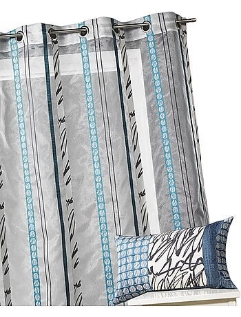 Voilage organza à fines rayures zébrées