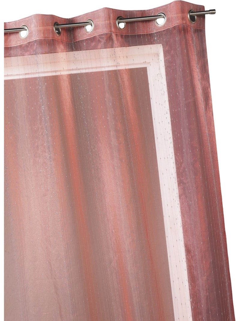 Voilage organza à gouttes métalliques Rouge - Kiabi