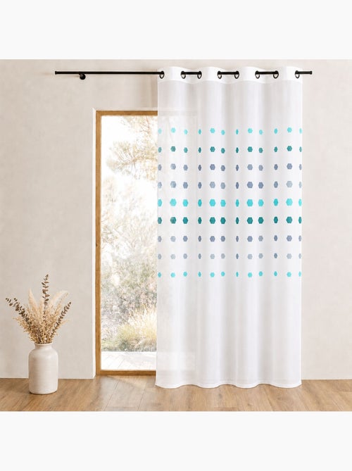 Voilage organza à pois géométriques - Kiabi