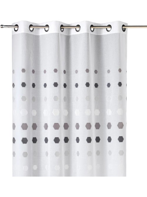 Voilage organza à pois géométriques - Kiabi