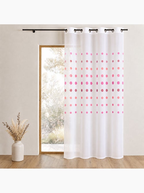 Voilage organza à pois géométriques - Kiabi