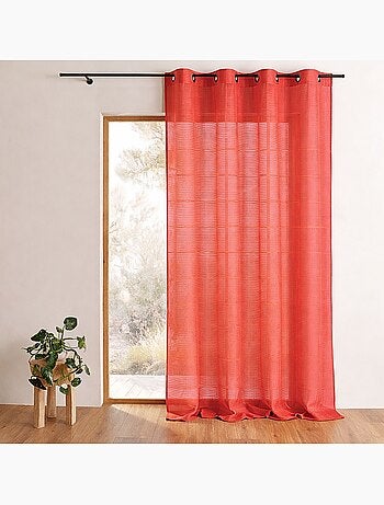 Voilage organza à rayures horizontales