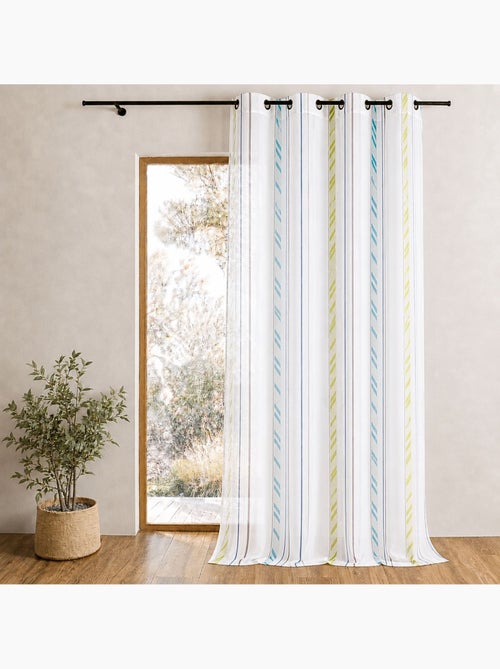 Voilage organza à rayures verticales - Kiabi