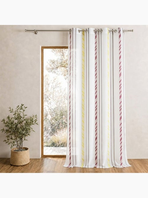 Voilage organza à rayures verticales - Kiabi